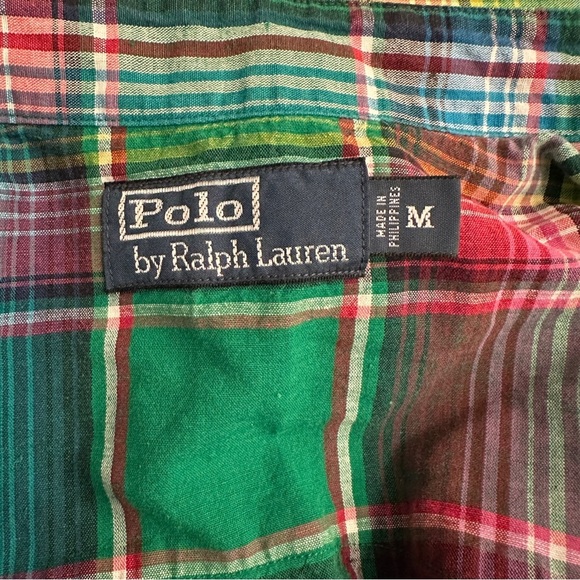 Polo by Ralph Lauren Men's Green Plaid Shirt Size M - Picture 7 of 7